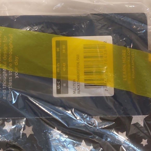 Marika black starburst foil size medium brand new still in bag. - Picture 4 of 5